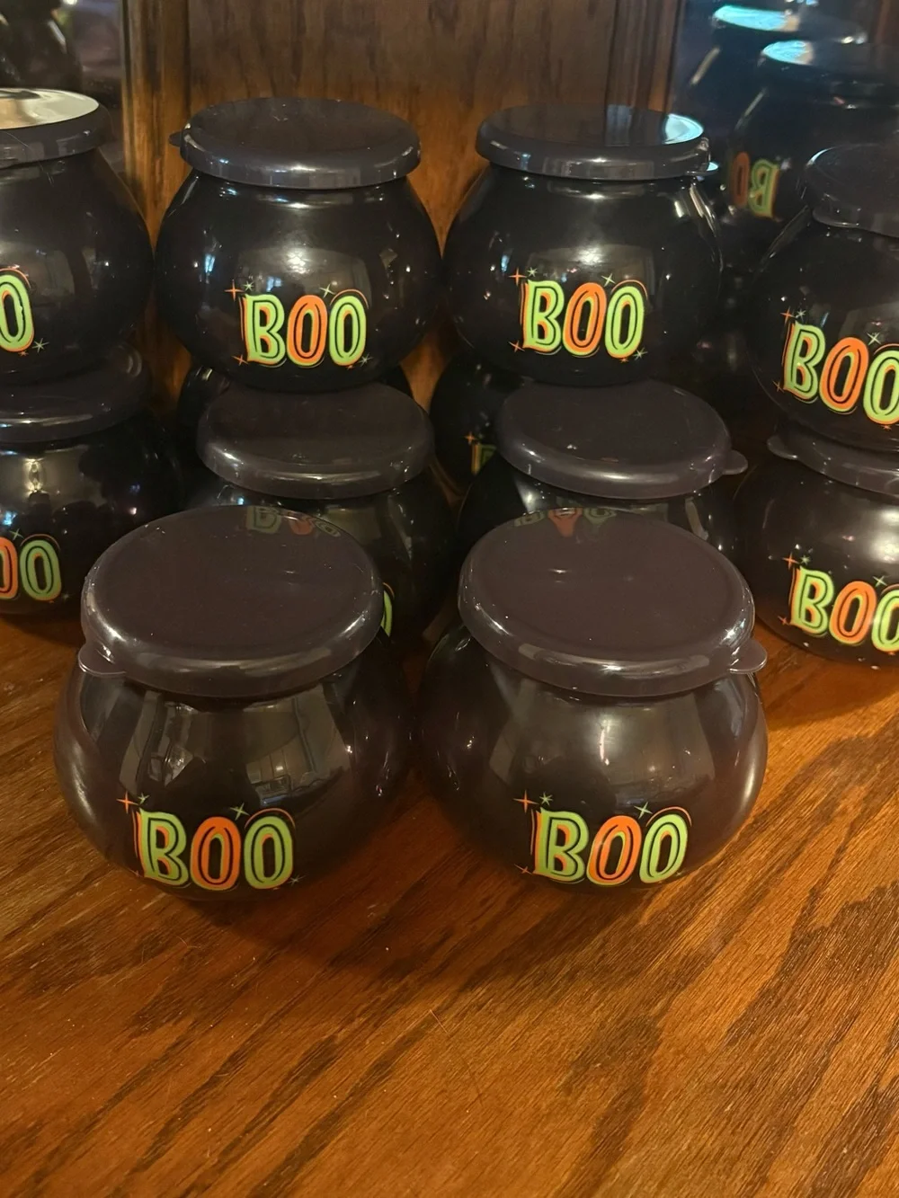 Lot of 12 Target Hyde and Eek Boutique Plastic Boo Snack Cups with Lids - NWT